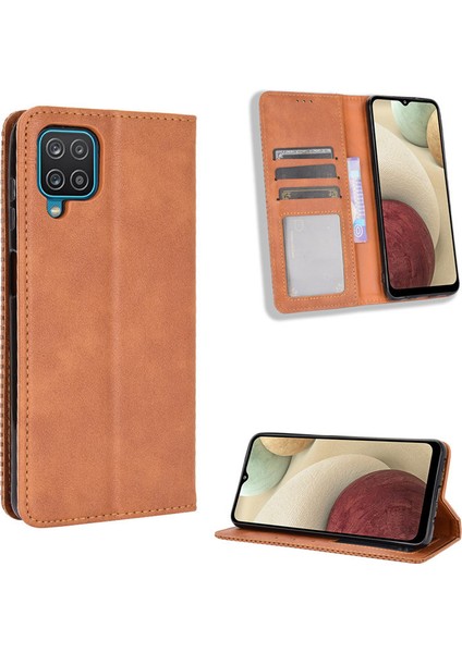 Samsung Galaxy M12 Cüzdan Deri Flip Telefon Kılıfı (Yurt Dışından)