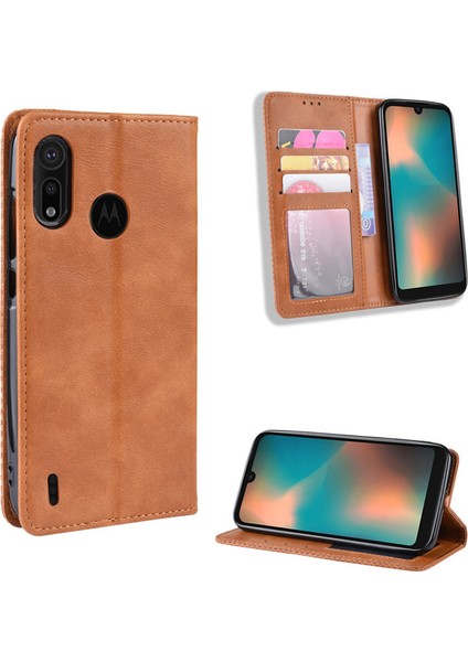 Motorola Moto P40 Play Cüzdan Deri Flip Telefon Kılıfı (Yurt Dışından)