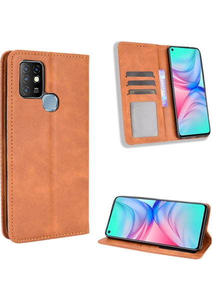 Infinix Hot 10 Cüzdan Deri Flip Telefon Kılıfı (Yurt Dışından)