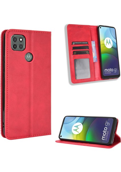 Motorola Moto G9 Power Cüzdan Deri Flip Telefon Kılıfı (Yurt Dışından)