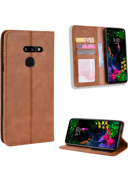 Lg G8 Thinq Cüzdan Deri Flip Telefon Kılıfı (Yurt Dışından)