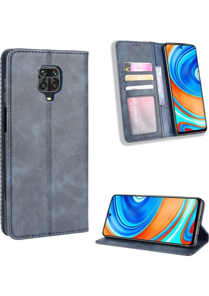 Xiaomi Redmi Note 9 Pro Max Cüzdan Deri Flip Telefon Kılıfı (Yurt Dışından)