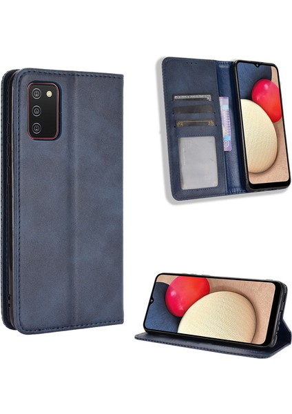 Samsung Galaxy M02S Cüzdan Deri Flip Telefon Kılıfı (Yurt Dışından)
