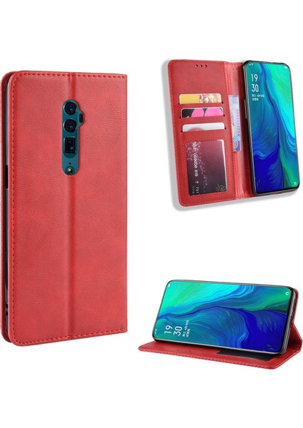 Oppo Reno 10X Zoom Cüzdan Deri Flip Telefon Kılıfı (Yurt Dışından)