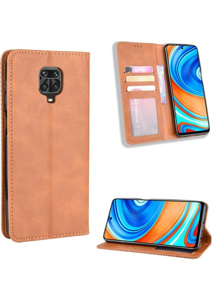 Xiaomi Redmi Note 9s Cüzdan Deri Flip Telefon Kılıfı (Yurt Dışından)