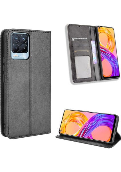 Oppo Realme 8 Cüzdan Deri Flip Telefon Kılıfı (Yurt Dışından)