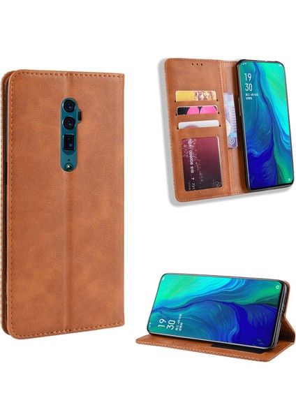 Oppo Reno 10X Zoom Cüzdan Deri Flip Telefon Kılıfı (Yurt Dışından)
