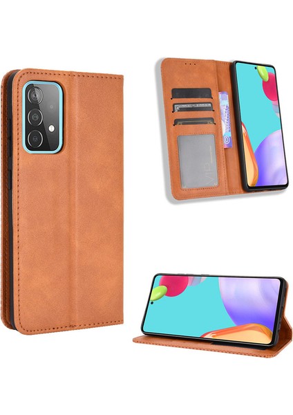 Samsung Galaxy A72 Cüzdan Deri Flip Telefon Kılıfı (Yurt Dışından)