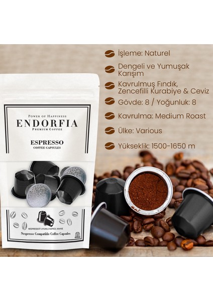 Nespresso Uyumlu Kapsül Kahve 40 Adet Müdavim Paketi