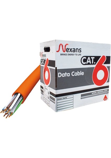 45 Metre Nexans Cat 6 Utp 4/23AWG Halogen Free U/utp Lszh Data Kablo fiyatları
