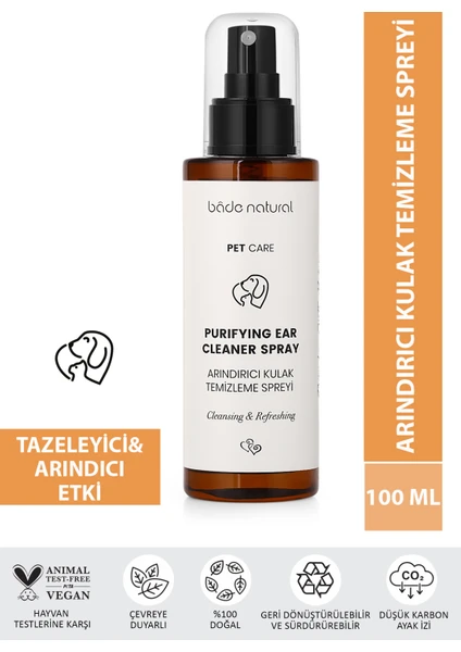 Bade Natural Arındırıcı Evcil Hayvan Kulak Temizleme Spreyi 100 ml