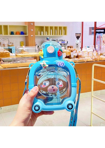 Çift Içecek Kare Su Fincan Çocukların Taşınabilir Öğrenci Slam Fincan (Yurt Dışından)