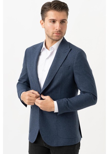 Pavia C3024 Regular Fit 6 Drop Yünlü Likralı Ceket Desenli fiyatları