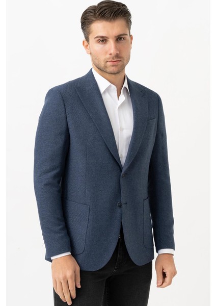 Pavia C3024 Regular Fit 6 Drop Yünlü Likralı Ceket Desenli modelleri