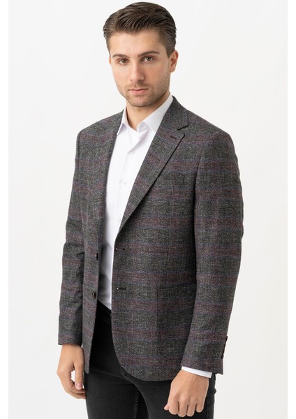 Whitestone Treviso C3006 Yarım Astar Likralı Regular Fit 6 Drop Ceket Desenli fiyatları