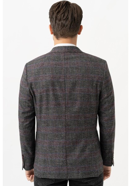 Whitestone Treviso C3006 Yarım Astar Likralı Regular Fit 6 Drop Ceket Desenli indirimleri