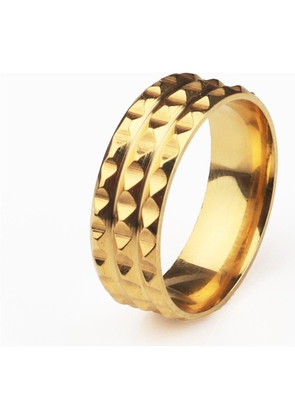 Modaya Uygun Çift Altın Yüzük (Yurt Dışından)