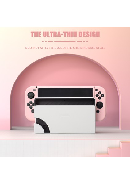 Nintendo Switch OLED Model 2021 Için Takılabilir Kılıf Switch OLED Konsolu ve Joy-Con Denetleyicisi Için Yumuşak Tpu Koruyucu Kapak Kılıfı (Yurt Dışından)