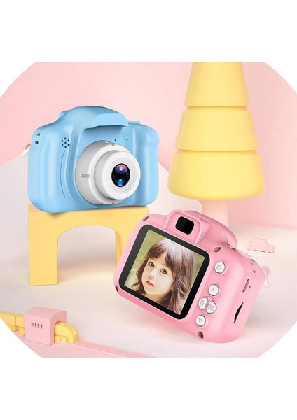 Çocuklar Için Mini Hd 1080P Dijital Fotoğraf Makinesi - 5 Oyun Yüklü Egitici Fotoğraf Makinesi