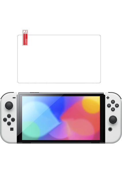 Nintendo Switch OLED Model 2021 ile Uyumlu Temperli Cam Ekran Koruyucu (2'li Paket) (Yurt Dışından)