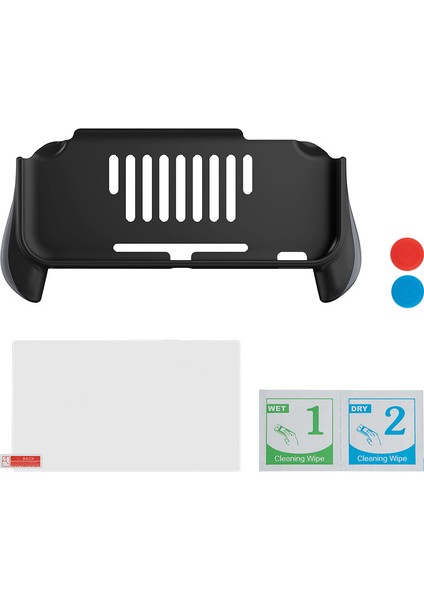 Nintendo Switch Lite Için Kavrama Kılıfı El Tutma Kolları Ergonomik Koruyucu Kılıf 1 Ekran Koruyuculu Nintendo Switch Lite ile Uyumlu Aksesuarlar 2 Başparmak Sapları Kapakları (Yurt Dışından) fiyatları