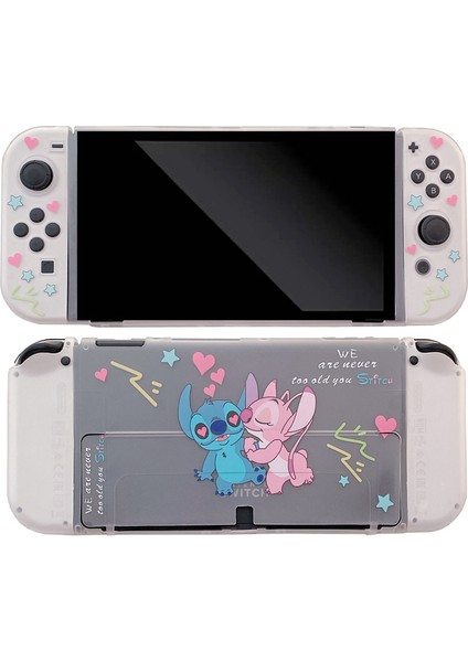 Nintendo Switch OLED ile Uyumlu Kılıf Nintendo Switch OLED Için Takılabilir Yumuşak Tpu Koruyucu Kılıf Kapağı (Yurt Dışından)