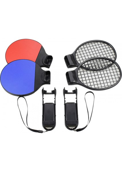 N-Switch Joycons Için Ping Pong Raketi ve Tenis Raket Seti - Nintendo Switch Joy Con Kontrol Cihazlarıyla Uyumlu Kontrol Tutucu (Yurt Dışından)