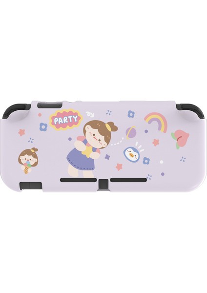 Nintendo Switch Lite ile Uyumlu Kılıf Için Silikon Koruyucu Kauçuk Kapak Çizilmez Kaymaz Kılıf (Yurt Dışından)