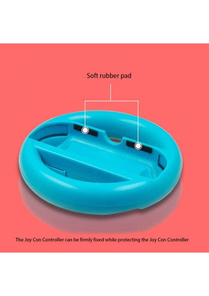Nintendo Switch Controller Için Direksiyon Mario Kart ile Uyumlu 2 Pcs Yarış Direksiyonu Nintendo Switch Uzaktan Oyun Için Oyun Kontrol Tekerleği (Yurt Dışından)