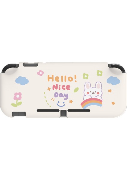Nintendo Switch Lite ile Uyumlu Kılıf Için Silikon Koruyucu Kauçuk Kapak Çizilmez Kaymaz Kılıf (Yurt Dışından)