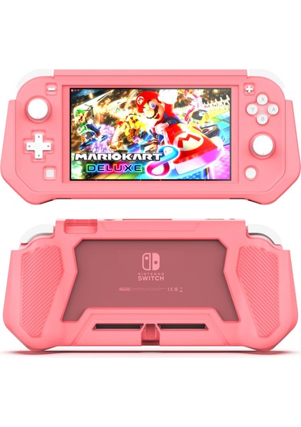 Switch Lite Kılıf Nintendo Switch Lite Için Koruyucu Kılıf Nintendo Switch Lite ile Uyumlu Ekran Koruyucu Kapak Çıkarılabilir Tpu+Dahili Pc Ekranlı El Tutma Kılıfı (Yurt Dışından)