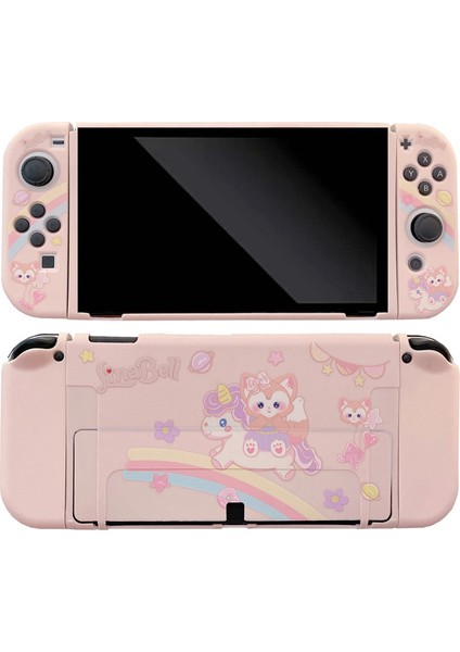 Nintendo Switch OLED ile Uyumlu Kılıf Nintendo Switch OLED Için Takılabilir Yumuşak Tpu Koruyucu Kılıf Kapağı (Yurt Dışından)