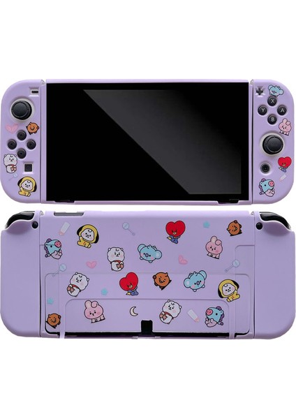 Nintendo Switch OLED ile Uyumlu Kılıf Nintendo Switch OLED Için Takılabilir Yumuşak Koruyucu Kılıf Kapağı (Yurt Dışından)