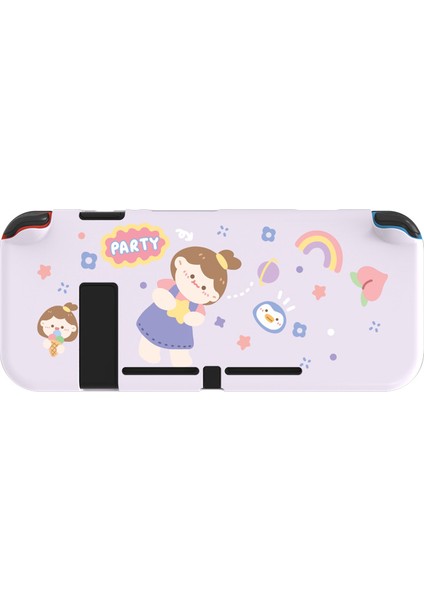 Nintendo Switch Için Takılabilir Koruyucu Kılıf Ns Konsolu ve Joy-Con Kontrol Cihazları Için Yumuşak Tpu Ince Kılıf Kapağı (Yurt Dışından)