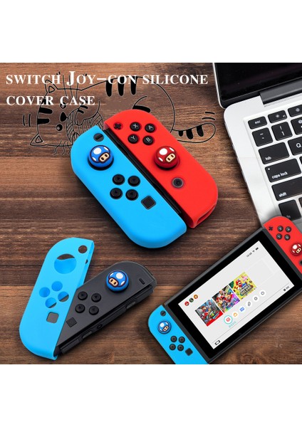 Nintendo Switch Joy-Con Için Joystick Kapatma Kapağı Yumuşak Silikon Koruyucu Kılıf (Yurt Dışından)