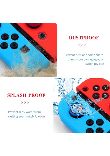 Nintendo Switch Joy-Con Için Joystick Kapatma Kapağı Yumuşak Silikon Koruyucu Kılıf (Yurt Dışından)