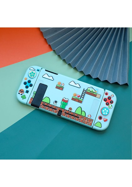 Nintendo Switch Için Takılabilir Koruyucu Kılıf Ns Konsolu ve Joy-Con Kontrol Cihazları Için Sevimli Yumuşak Tpu Ince Kılıf Kapağı (Yurt Dışından)