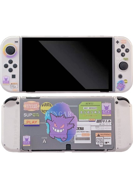 Nintendo Switch OLED ile Uyumlu Kılıf Nintendo Switch OLED Için Takılabilir Yumuşak Tpu Koruyucu Kılıf Kapağı (Yurt Dışından)