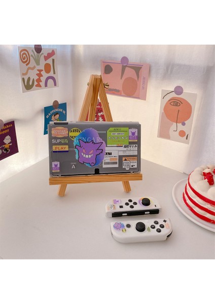 Nintendo Switch OLED ile Uyumlu Kılıf Nintendo Switch OLED Için Takılabilir Yumuşak Tpu Koruyucu Kılıf Kapağı (Yurt Dışından)