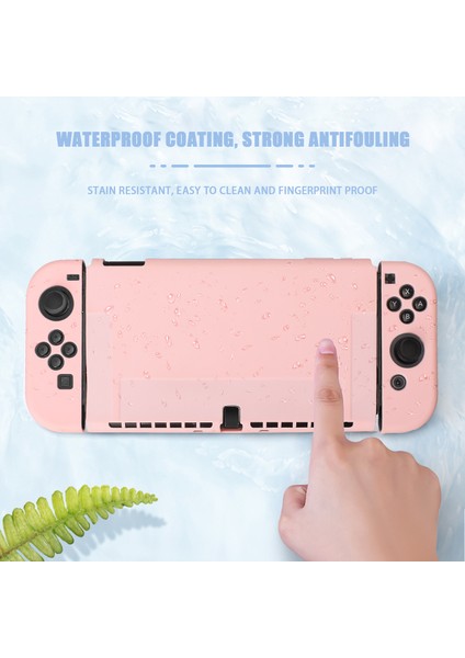 Nintendo Switch OLED Model 2021 Için Takılabilir Kılıf Switch OLED Konsolu ve Joy-Con Denetleyicisi Için Yumuşak Tpu Koruyucu Kapak Kılıfı (Yurt Dışından) modelleri