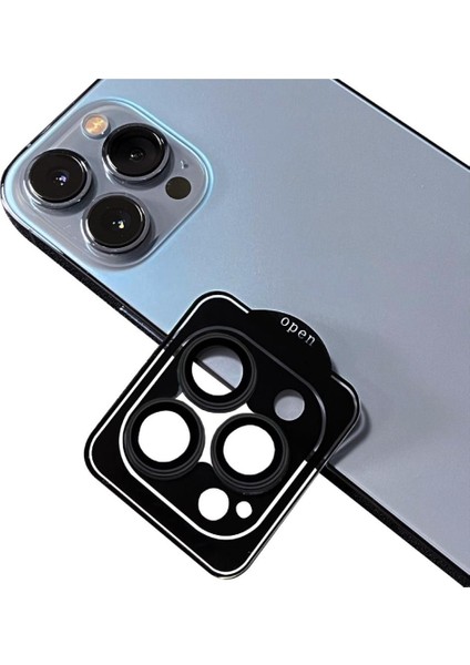 Apple iPhone 14 Pro Kolay Takılabilen Premium Safir Kamera Lens Koruyucu Cl-12