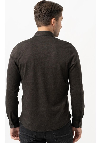 Busto Arsizio G3009 Slim Fit Gömlek Laci Vizon fırsatları
