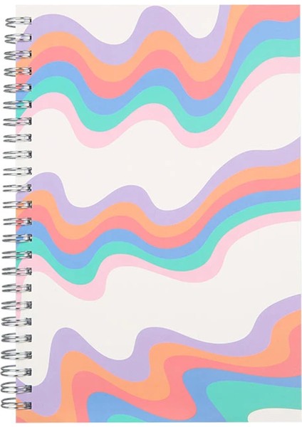 Kırtasiye Seti A5 Spiral Defter Plastik Tükenmez Kalem 4 Adet 25MM Dosya Klipsi, 2 Adet Ataç ve Not