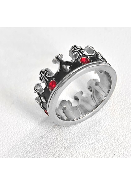 Moda Çift Yüzük Gümüş-Taç Yüzük (Yurt Dışından)