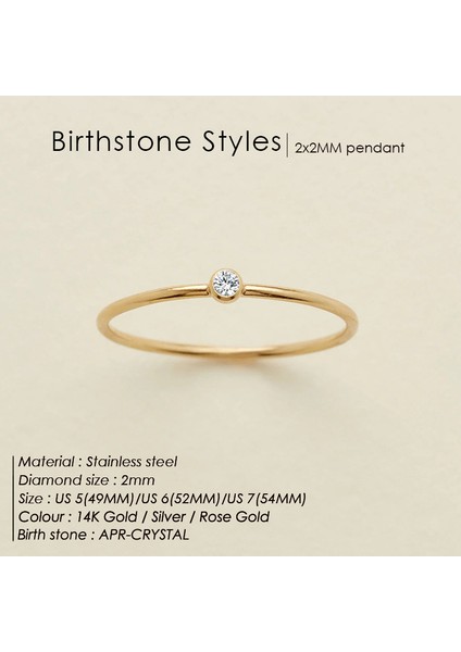 Moda Çift Yüzük Nisan Beyazı - Çelik Rengi (Yurt Dışından)