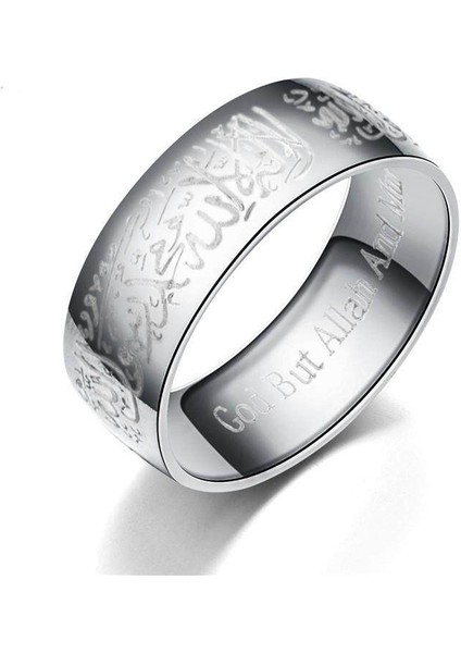Moda Çift Yüzük Gümüş (8mm) (Yurt Dışından)
