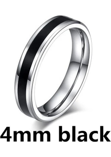 Moda Çift Yüzük Gümüş-4mm Yağ Damlası Yüzük (Yurt Dışından)