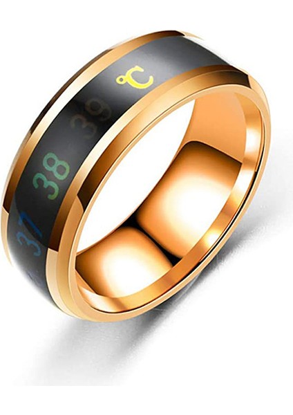 Moda Çift Yüzük Rose Gold-Sıcaklık Yüzük (Yurt Dışından)