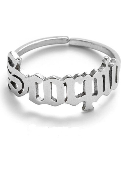 Moda Çift Yüzük Gümüş-Akrep (Yurt Dışından)