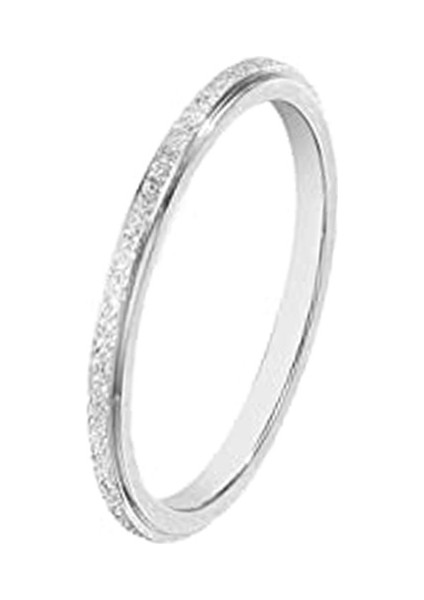 Moda Çift Yüzükleri Gümüş - 6 Çeşit Düz Yüzük (2mm) (Yurt Dışından)